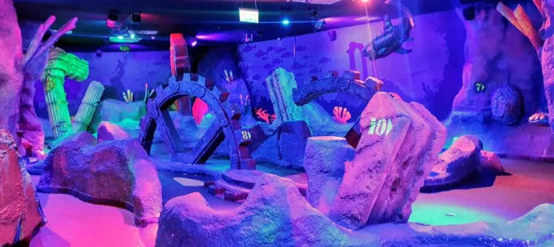 Get ready for some indoor mini golf fun!
