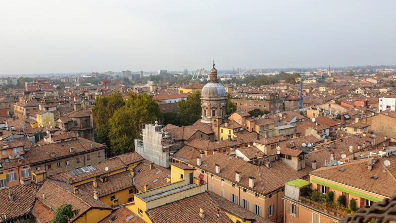 View of Modena from Torre della Ghirlandia. Just one of the many places you can add to your growing list of day trips from Bologna