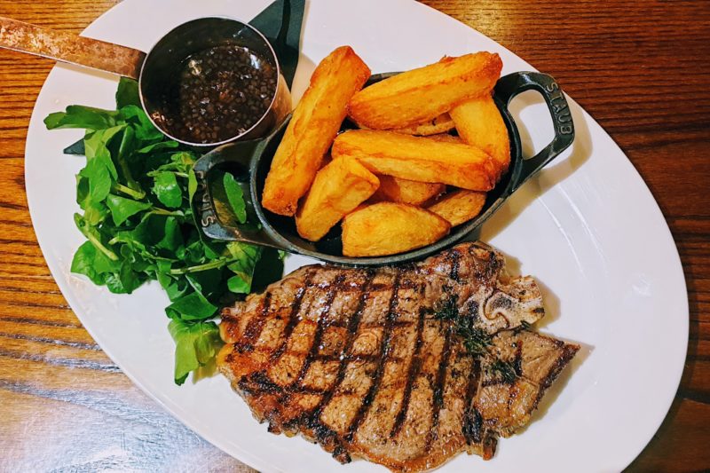 Sirloin Steak at the White Swan on Fetter Lane