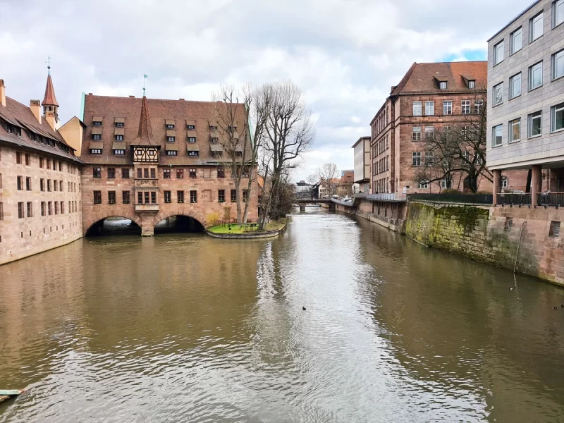 Old Hospital on the river in Nuremberg