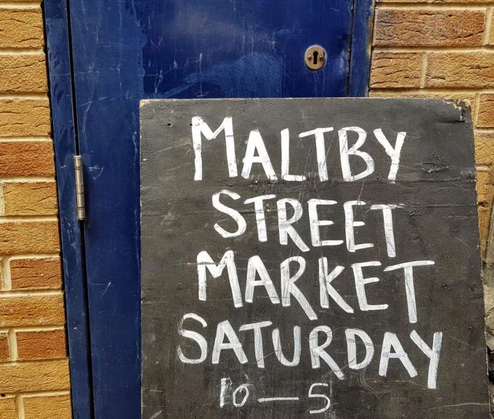 Maltby Street Market sign