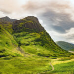 The valley of Glencoe, Scotland