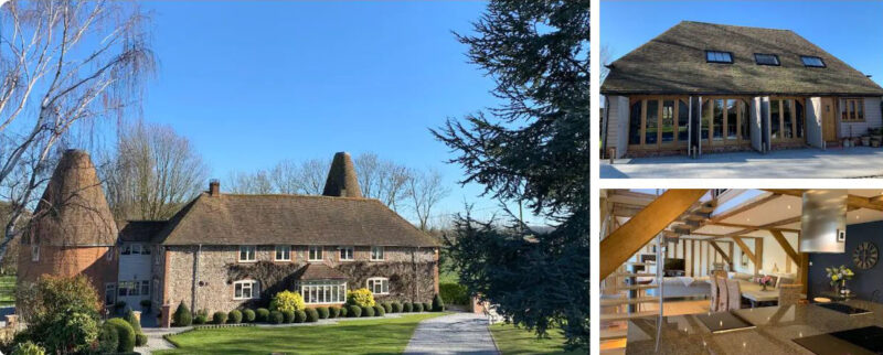 Kentish timber Barn on Airbnb in Kent