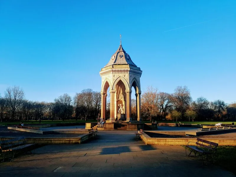 The Burdett-Coutts Drinking Memorial Fountain. One of the best places for a picnic in London