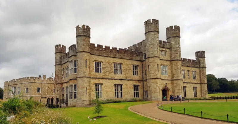 Exterior of Leeds Castle, a perfect locations for a day trip from London
