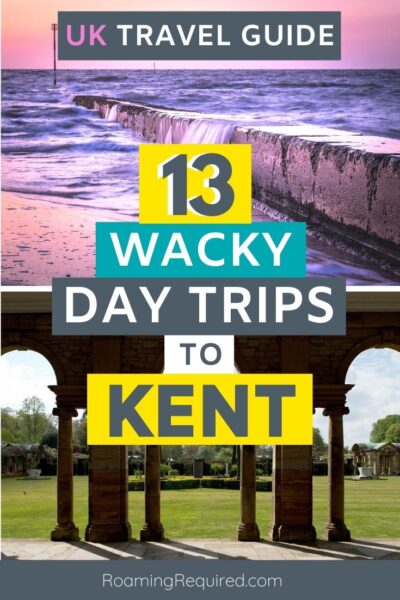 Embrace the staycation by exploring more of the UK with one of these great day trips to Kent. All of them can be reached in less than 2 hours from London. Discover the English countryside in Kent by spending the day discovering with quaint villages, historic landmarks and castles, and dramatic coastlines that are within easy reach on a day trip from London. #London #DayTrip #Roadtrip #Driving #Vacation #Holiday #UK #UKRoadtrip #Kent