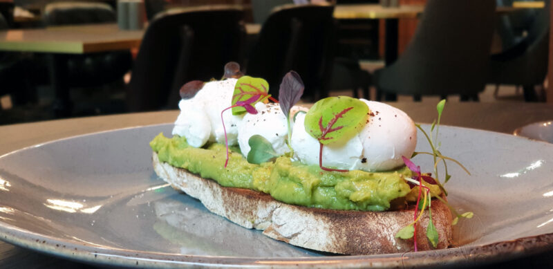 Smashed Avo for Breakfast at Hotel Indigo Chester