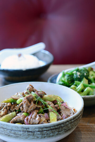 Beef-Bulgogi at pan Asian restaurant OKA Marylebone