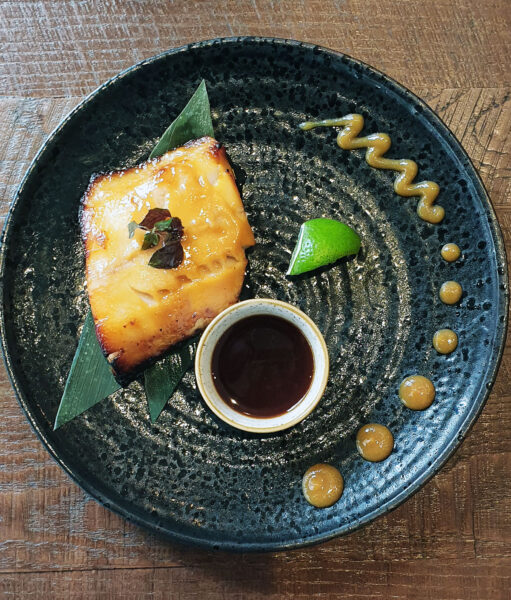 Black cod at pan Asian restaurant OKA Marylebone