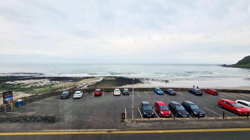 View from the Antrim Suite in Ballygally Castle