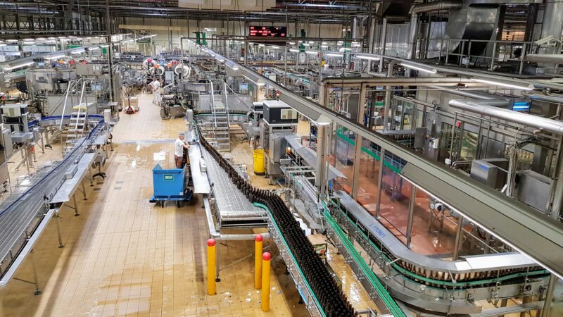 Pilsner Urquell Bottling station