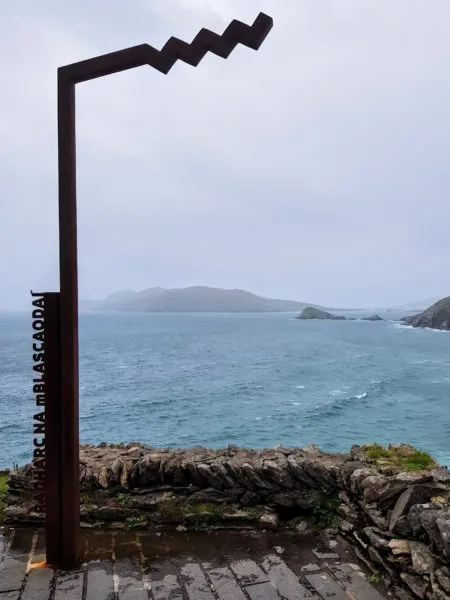 Wild Atlantic Way symbol on sign. One of the many things to planning a visit the Dingle Peninsula