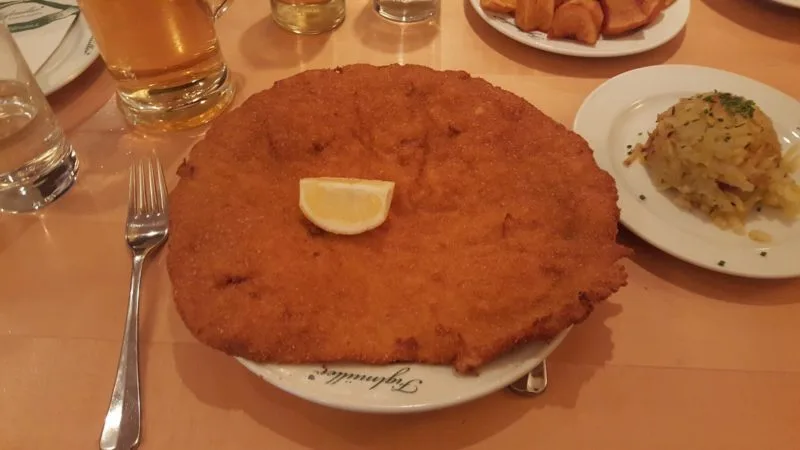 Schnitzel at Figlmuller - Schnitzel in Vienna