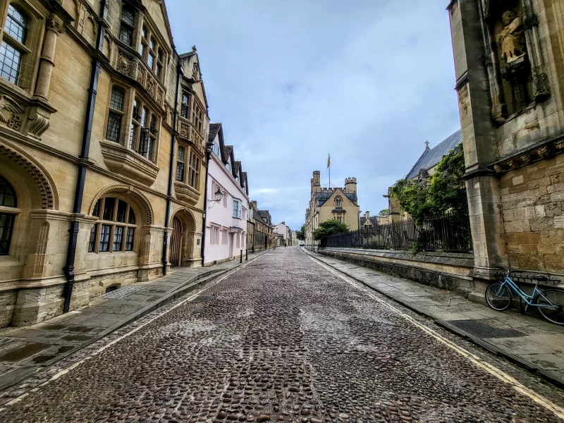 The view outside Exeter College which is where J.R.R Tolkien was educated