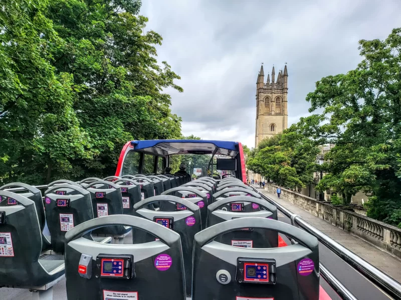 View from the City Sightseeing Oxford Bus Tour. Just one of the many things to do in Oxford in a day.