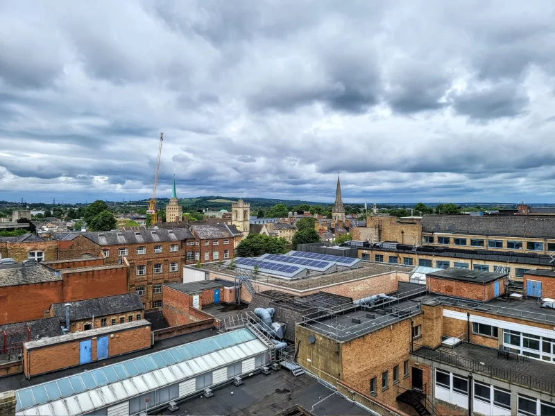 Viewpoint from Carfax Tower overlooking Oxford. Just one of the many things to do in Oxford in a day.