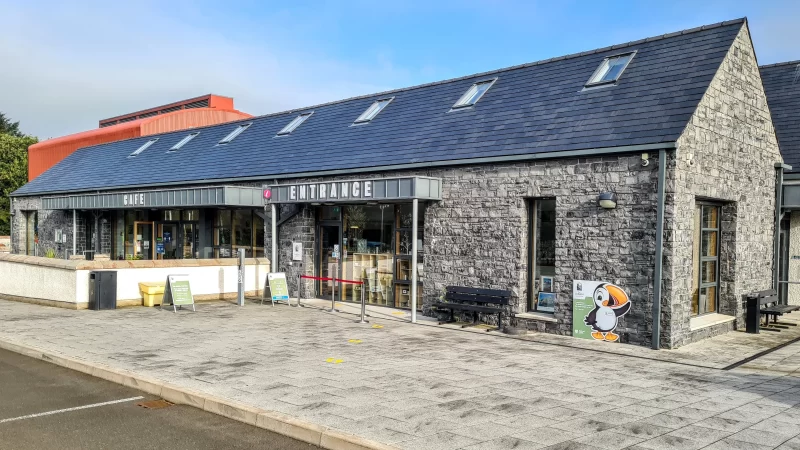 Exterior of The Gobbins Visitors Centre