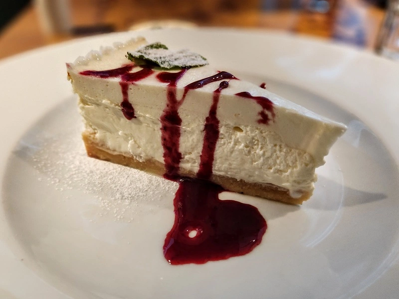 Cheesecake from Portrefena Husa, Liberec, Czech Republic