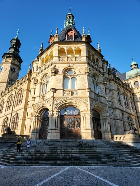 The exterior of the Severoceske Museum (The North Bohemian Museum)