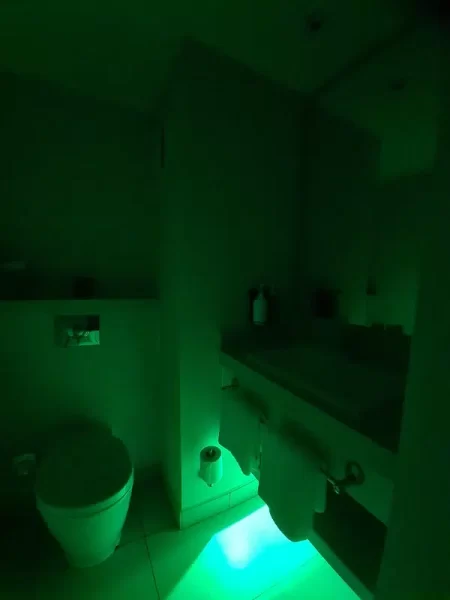 Bathroom with night light at Holiday Inn Winchester