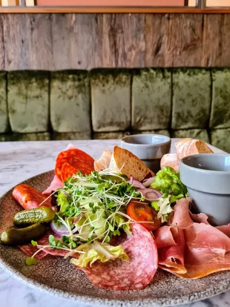 The charcuterie board at the Holiday Inn Winchester