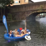 Group riding in the Hot Tub Boat