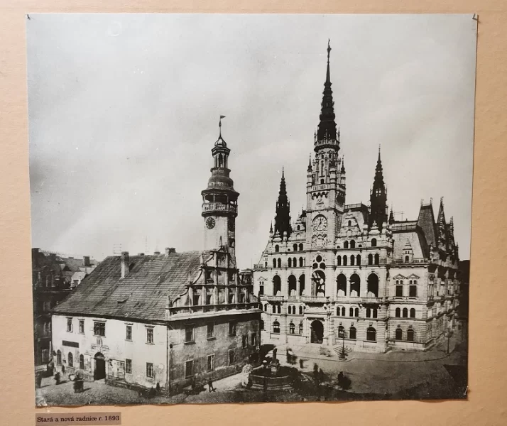The Liberec Town Hall and Old Town Hall side by side