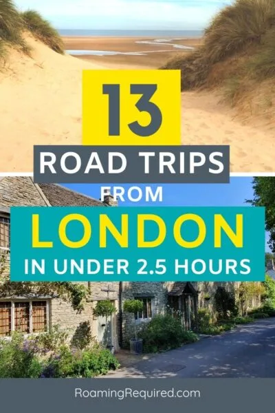 13 day trips from London under 2.5 hours Pinterest Pin 2