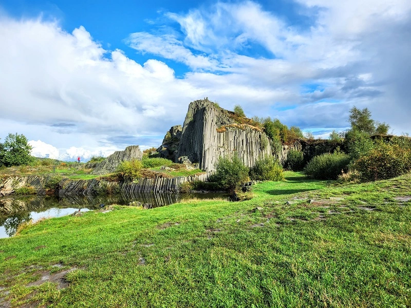 Panska skala dominating the green landscape