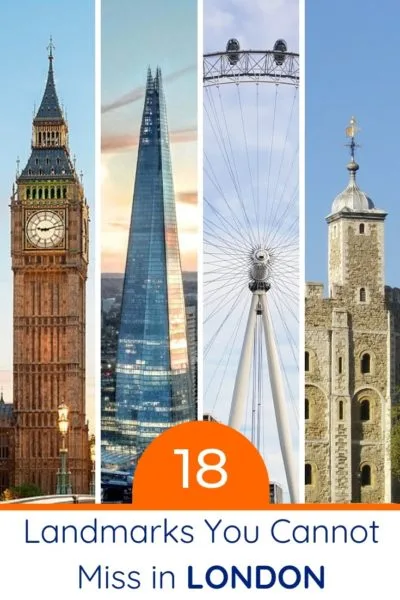 Iconic London Landmarks Pinterest Pin 