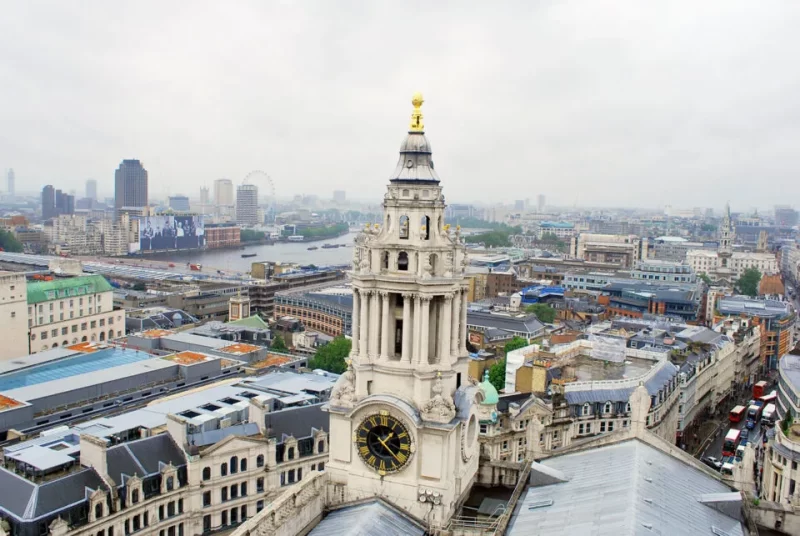 The city view from the top of St Paul's 