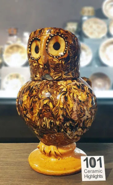 Ozzy Owl Ceramics at Potteries Museum in Stoke-on-Trent