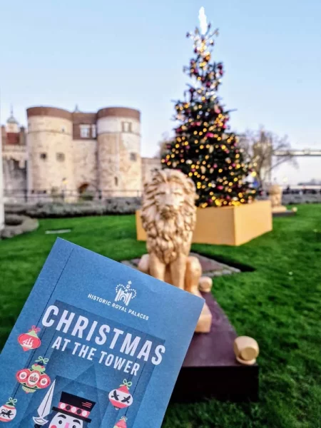 Trail map for visitors to explore Christmas at the Tower of London
