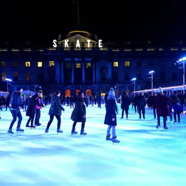 Ice skating at Somerset House