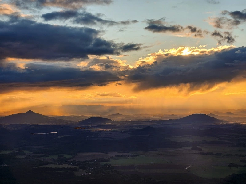 The view from atop Jested Tower in Liberec, Czech Republic