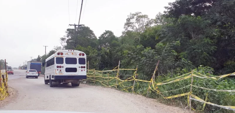 Roads leading towards the ATM cave in Belize. These rough roads are not ideal for car rental in Belize. If you can, join the tour bus. 