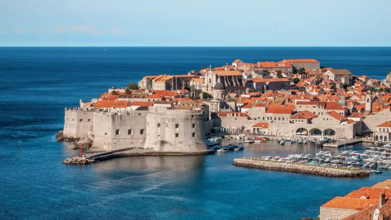 The coastline of Dubrovnik, Croatia 