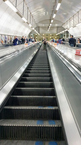 Stand Right, Walk Left on the escalator at Tube stations