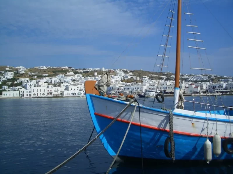 Mykonos Boat and waterfront