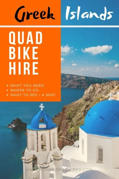 Renting a quad bike in Greece Pinterest PIN