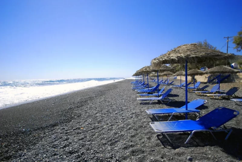 Perissa Beach, Santorini