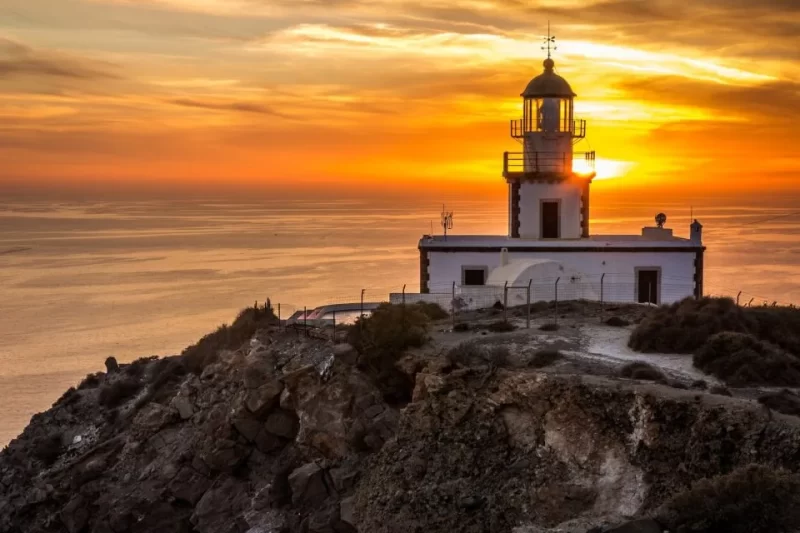 Akrotiri lighthouse in Santorini