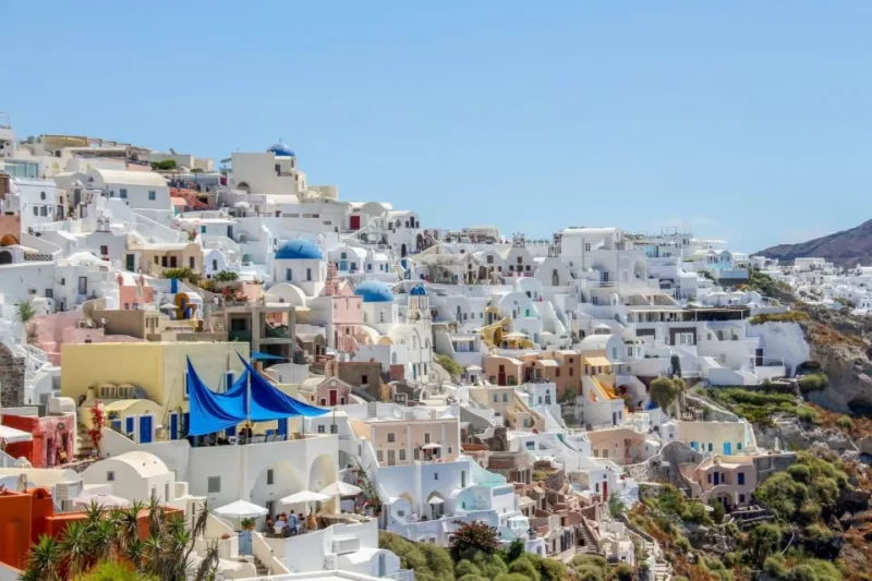 Santorini village