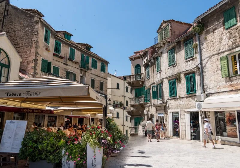 The streets of Split Croatia