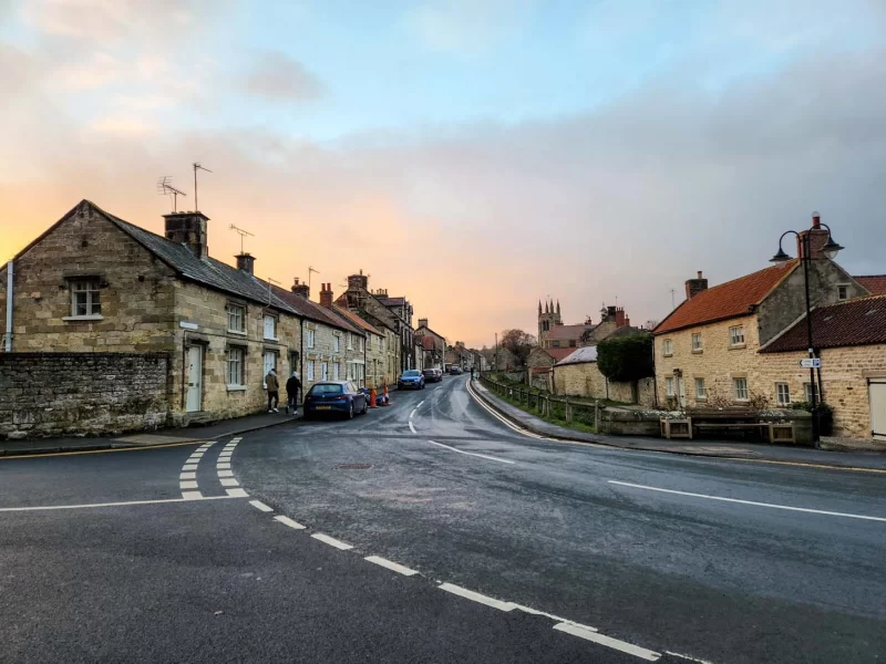 The streets of Helmsley in the North York Moors