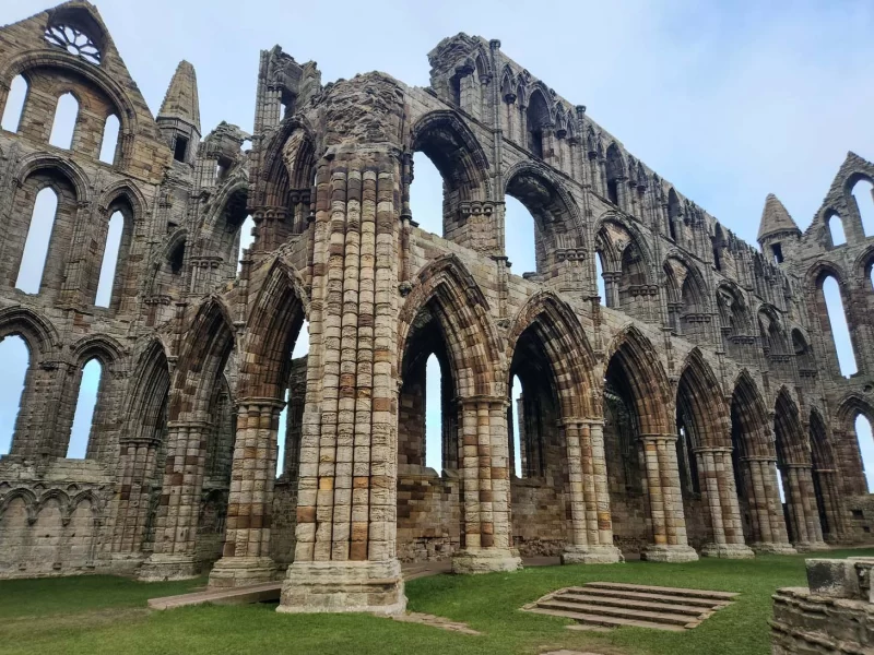 The interior of Whitby Abbey. The ruins are remarkable and should definitely be visited. 
