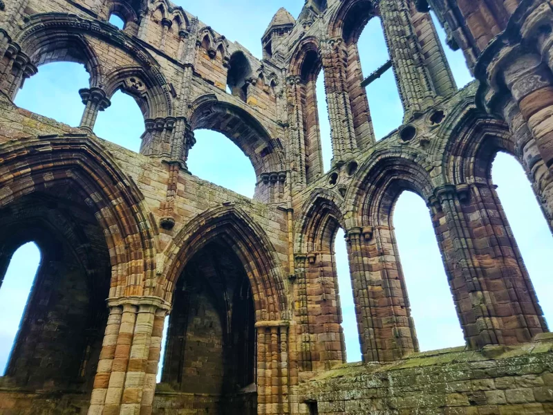 It's worth exploring the interior of Whitby Abbey because it's a window to the past
