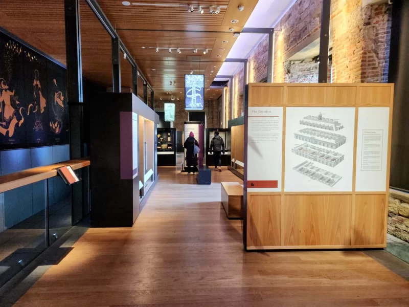 The interior of the new Whitby Abbey Visitor Centre