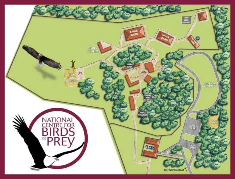 National Centre for Birds of Prey map