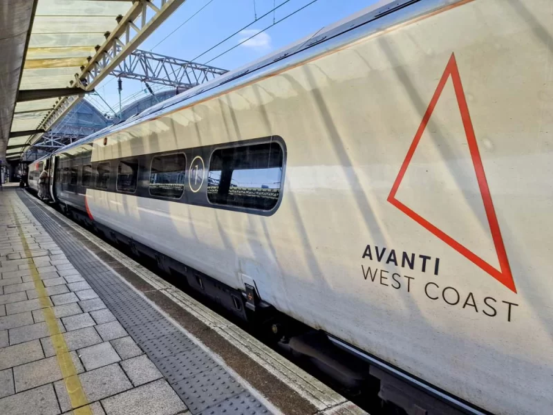 Avanti West Coast exterior of train